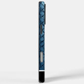 Blaufarbene, lebendige Schlangenhaut Case-Mate iPhone Hülle (Rückseite / Rechts)