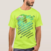 Blaufarbige Herbstblätter T-Shirt (Vorderseite)