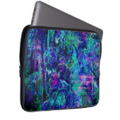 Blaufarbige Texturen Laptopschutzhülle (Vorne Rechts)