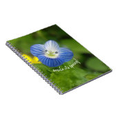 Blaufeder - Notebook Notizblock (Rechte Seite)