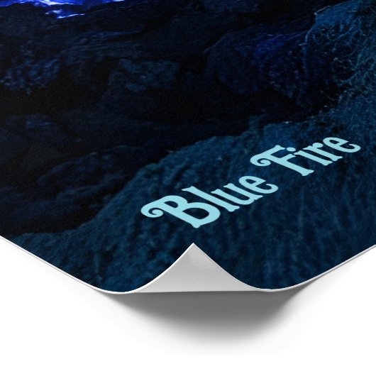 Blaufeuer Poster (Ecke)