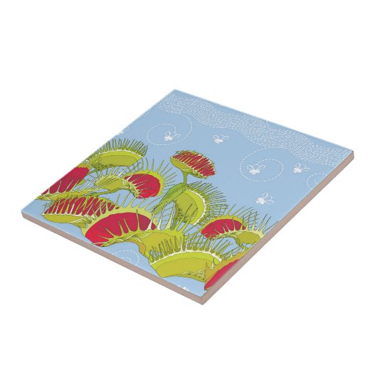 Blaufliegenfliege Fliese (Seite)