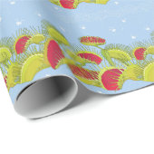 Blaufliegenfliege Geschenkpapier (Rolleneckpunkt)