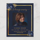 Blaufloralen Goldfräßenprogramm für das Foto (Vorderseite)