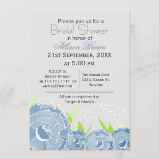 Blauflorchen FrühlingsBrautparty Einladung