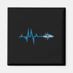 Blauflossenthunfisch Heartbeat Ekg Pulseline Deep Magnet