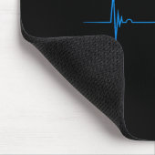 Blauflossenthunfisch Heartbeat Ekg Pulseline Deep Mousepad (Ecke)