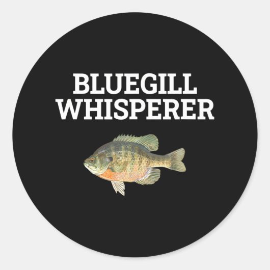 Blauflüsterer Runder Aufkleber (Vorderseite)