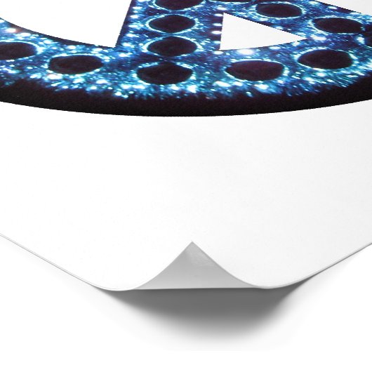 Blaufriedenposter Poster (Ecke)