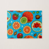 Blaufruchtmuster Puzzle (Horizontal)