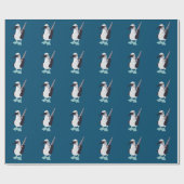 Blaufuß-Seevogel Geschenkpapier (Flach)
