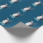 Blaufuß-Seevogel Geschenkpapier (Ecke)