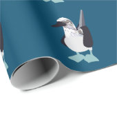 Blaufuß-Seevogel Geschenkpapier (Rolleneckpunkt)