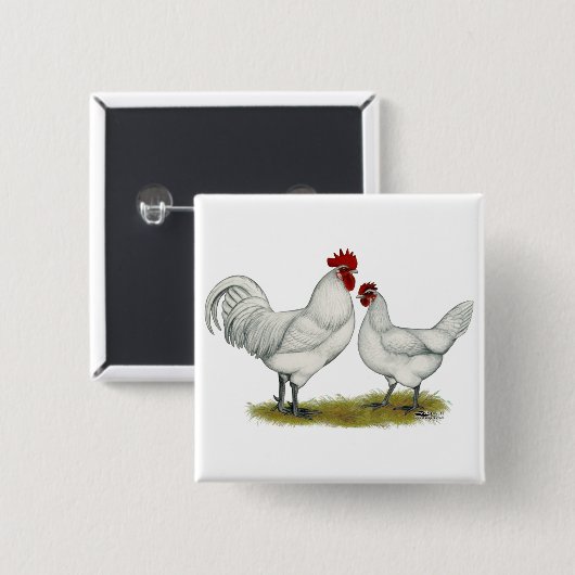 Blaufüßer Button (Vorne & Hinten)