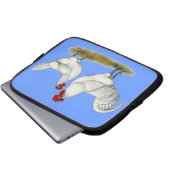 Blaufüßer Laptopschutzhülle (Vorne Knopf)