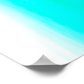 Blaugalaktisches Wellenposter Poster (Ecke)