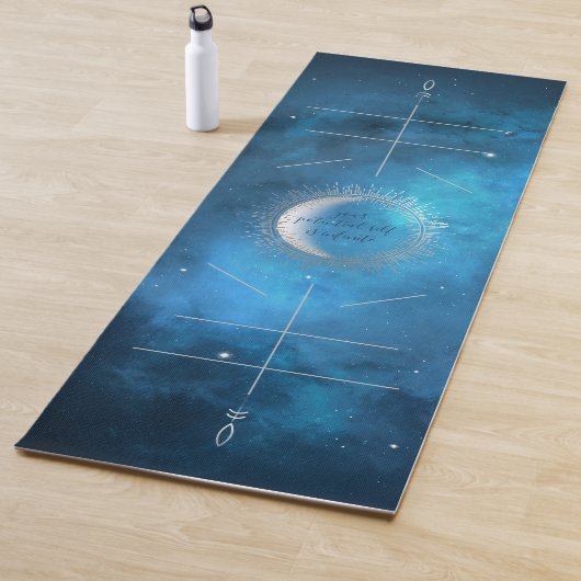 Blaugalaxie, Alignment Lines Yoga Mat Yogamatte (Beispiel)