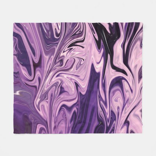 Blaugalaxie Fleecedecke (Vorderseite (Horizontal))