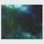 Blaugalaxie Geschenkpapier (Flach)