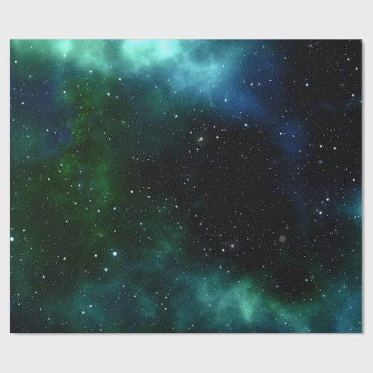 Blaugalaxie Geschenkpapier (Flach)