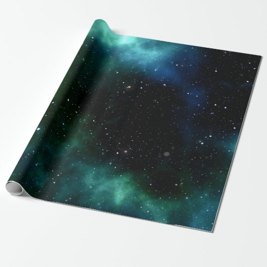Blaugalaxie Geschenkpapier (Ungerollt)