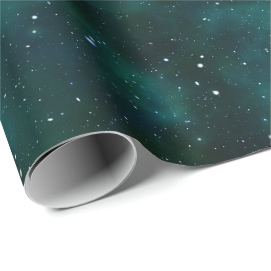 Blaugalaxie Geschenkpapier (Rolleneckpunkt)