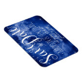 Blaugalaxie - Himmelsstars leuchten Save the Date Magnet (Rechte Seite)