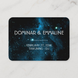 Blaugalaxie Hochzeiten-Platzkarten Platzkarte