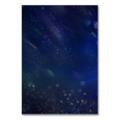 Blaugalaxie Hochzeitszeichen der Tischnummer (Rückseite)