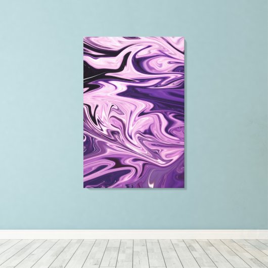 Blaugalaxie Leinwanddruck (Insitu (Holzboden))