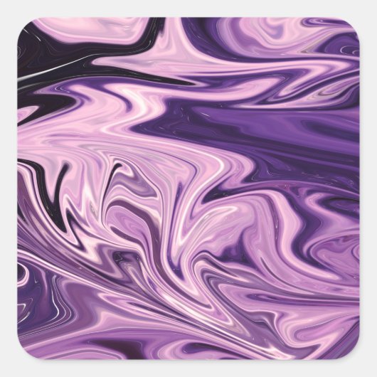 Blaugalaxie Quadratischer Aufkleber (Vorderseite)