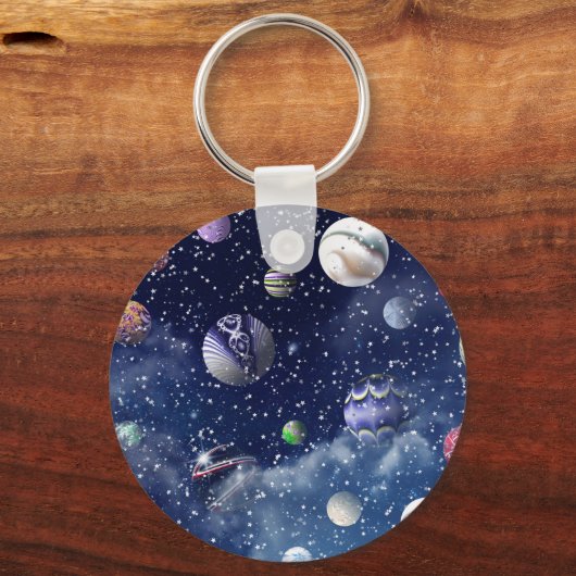 Blaugalaxie Schlüsselanhänger (Vorderseite)