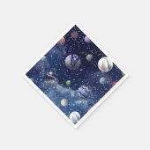 Blaugalaxie Serviette (Ecke)