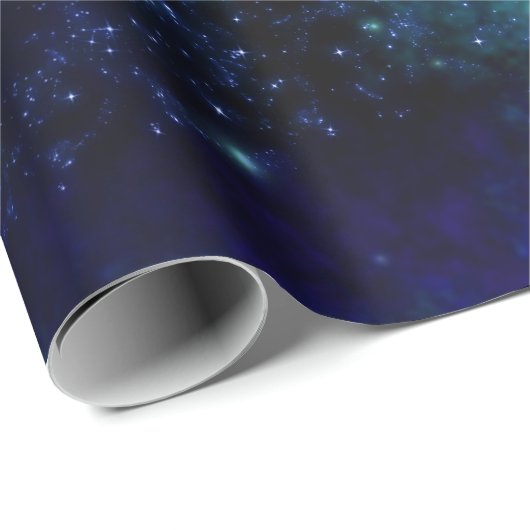 Blaugalaxie Wrapping Paper Geschenkpapier (Rolleneckpunkt)