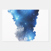 Blaugalaxie-Wrapping-Papier-Flachblatt-Set 3 Geschenkpapier Set (Vorderseite 3)