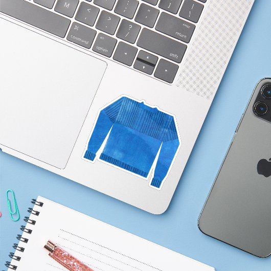Blaugansey Aufkleber (Laptop mit iPhone)