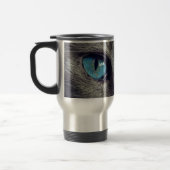 Blaugäugige Katze Reisebecher (Links)