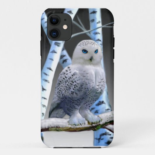 Blaugefrorener Schneeeule Case-Mate iPhone Hülle (Rückseite)