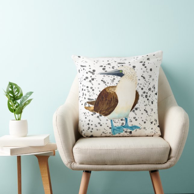 Blaugefütterte Vogelbäuche Bobbie Kissen (Stuhl )