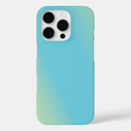 Blaugelb-grüne Gradient Case-Mate iPhone Hülle (Rückseite)