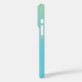 Blaugelb-grüne Gradient Case-Mate iPhone Hülle (Rückseite / Links)