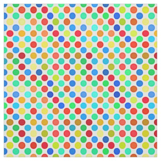 Blaugelb-grünes Polka-Punktmuster Stoff (Muster)