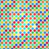 Blaugelb-grünes Polka-Punktmuster Stoff (Kachel)