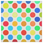 Blaugelb-grünes Polka-Punktmuster Stoff (Muster)