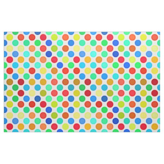 Blaugelb-grünes Polka-Punktmuster Stoff (Fat Quarter (45,7 x 55,9 cm))
