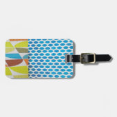 Blaugelbe Armbanduhren, Mini-Collage Gepäckanhänger (Vorderseite horizontal)