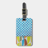 Blaugelbe Armbanduhren, Mini-Collage Gepäckanhänger (Vorderseite vertikal)