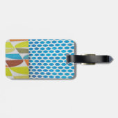 Blaugelbe Armbanduhren, Mini-Collage Gepäckanhänger (Rückseite horizontal)