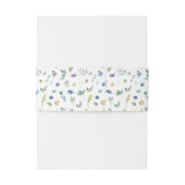 Blaugelbe Blume Einladungsbanderole (Rückseitenbeispiel)