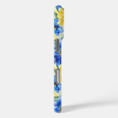 Blaugelbe Blumen Geburtstag Case-Mate iPhone Hülle (Rückseite / Rechts)